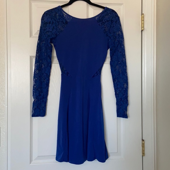 H&M Lace Long Sleeve Mini Dress - Picture 1 of 7